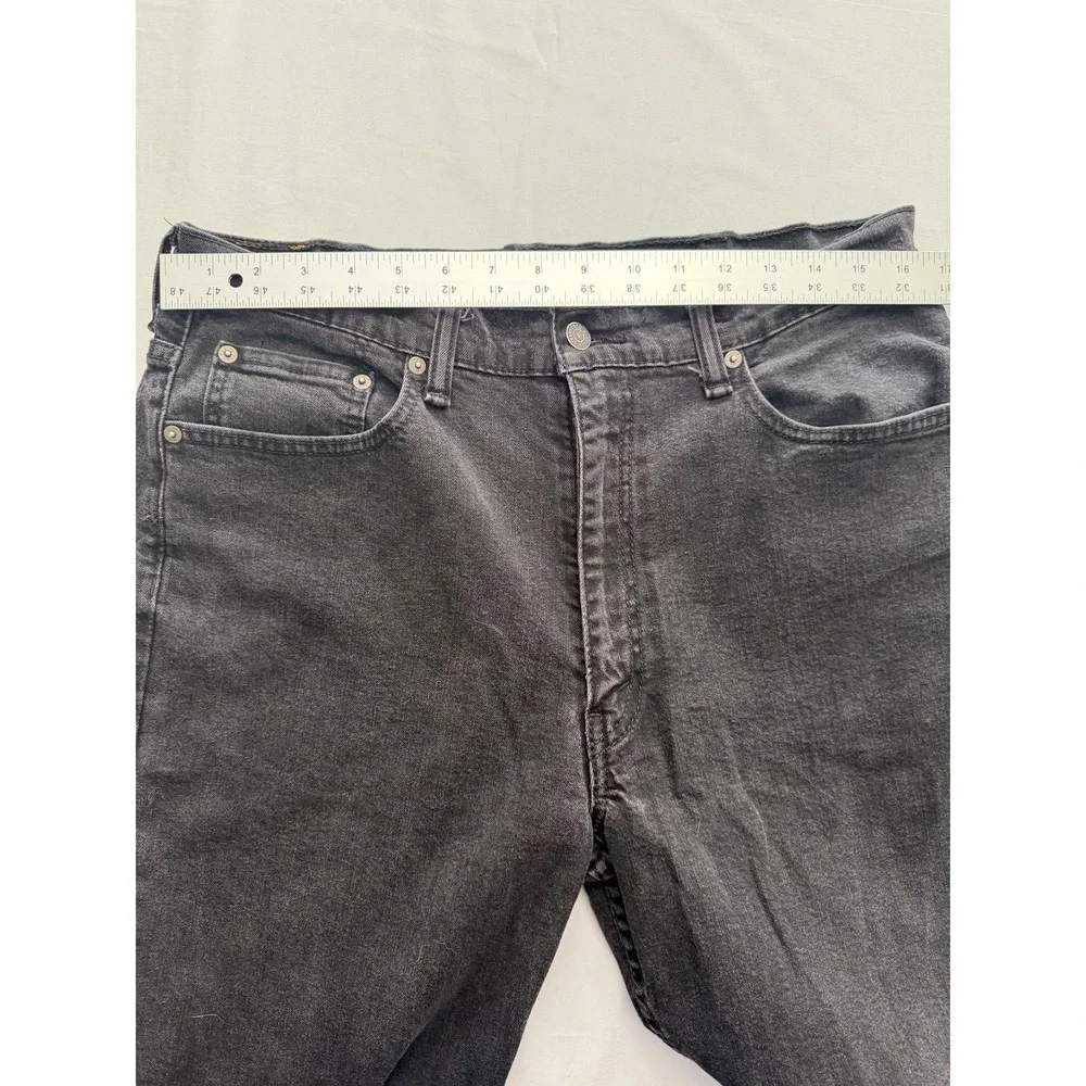 Levi's 550 Jeans Mens 38x30 Gray Charcoal Wash Relaxed Fit Tapered Denim Pants